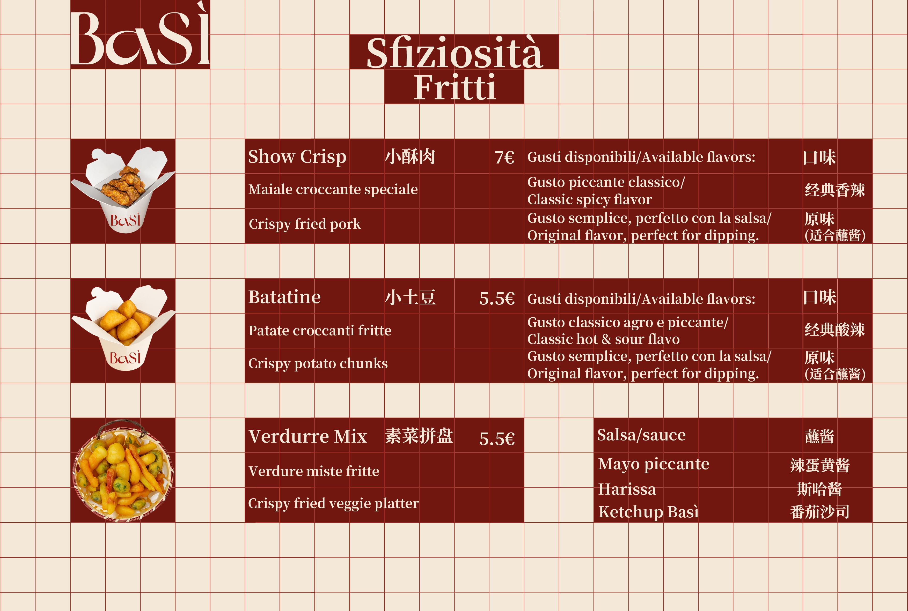 Menu Basì – Sfiziosità 2